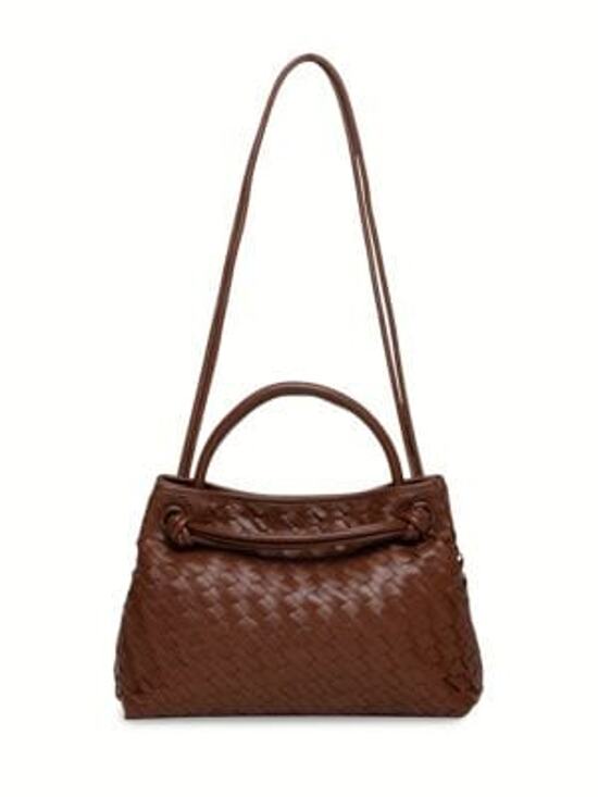 Walter Baker Handbags - Walter Baker Woven Brown Hazel Top Handle Bag